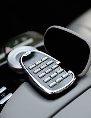 Il telefono in auto, utile per roadshow
