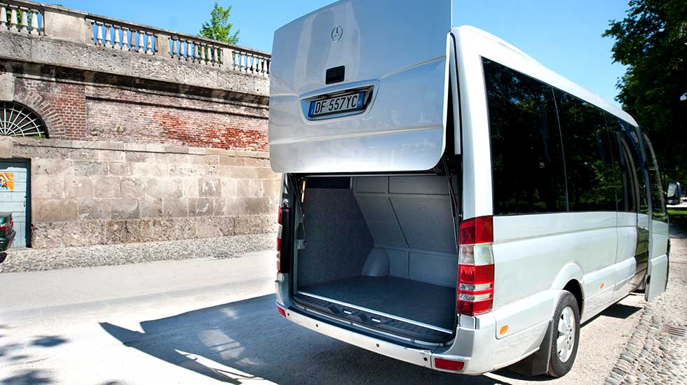 Mercedes Sprinter Luxury 8 posti: bagagliaio
