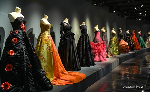 Auto con autista Milano: mostra vestiti alta moda