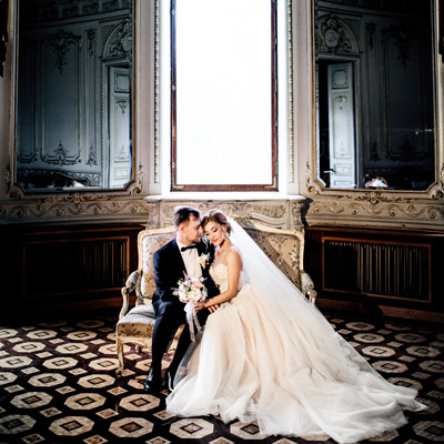 Destination Wedding in una villa in Italia con auto di lusso con conducente Destination Wedding in una villa in Italia con auto di lusso con conducente