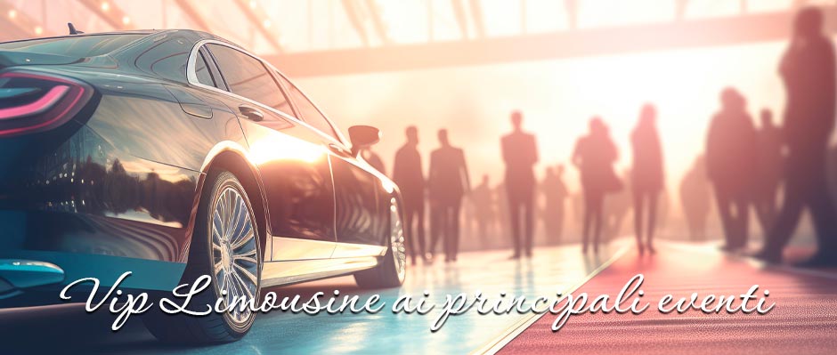 Transfer Milano e Lungo Raggio: limousine attraversa lungo la red carpet di un’evento